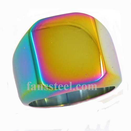 FSR05W99C square SIGNET Ring